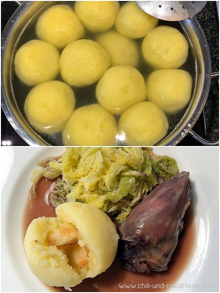 Lammhaxen und seidene Klöß